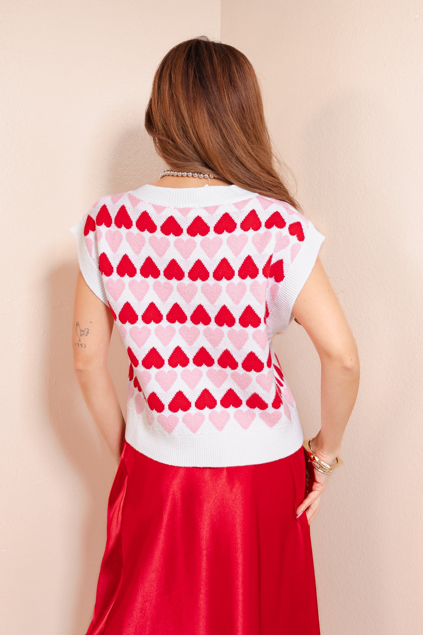 Heartstrings Button-Down Sweater Vest