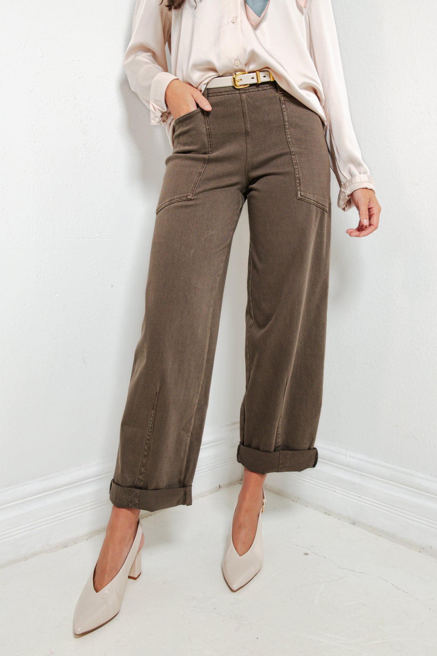 Lysse Penelope Curved Cuffed Denim Jeans