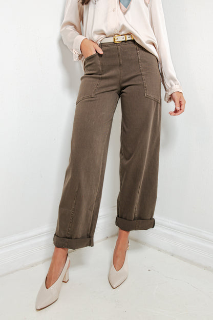 Lysse Penelope Curved Cuffed Denim Jeans