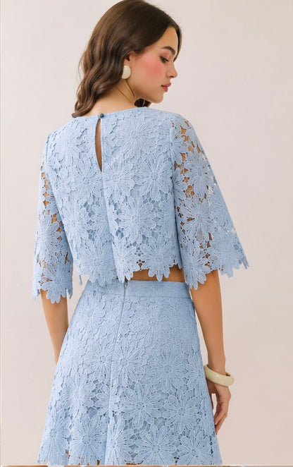Bluebell Daisy Lace Crop Top