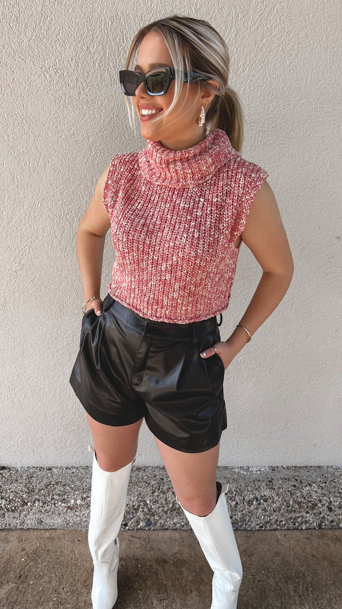 Fall In Faux Leather Shorts-Shorts-KCoutureBoutique, women's boutique in Bossier City, Louisiana
