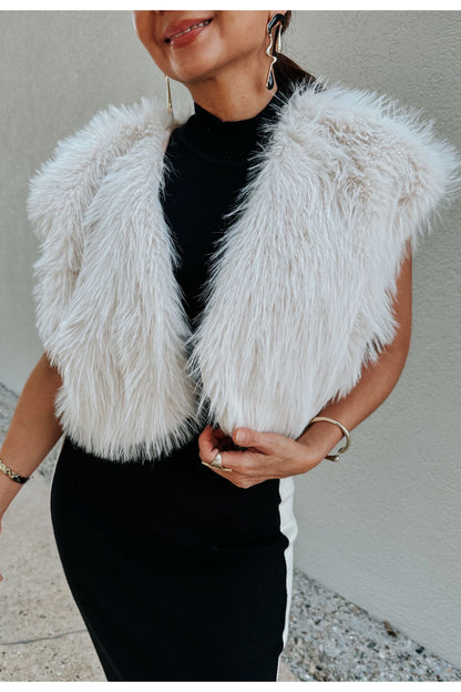 Fauxever Fur Crop Vest-Outerwear-KCoutureBoutique, women's boutique in Bossier City, Louisiana