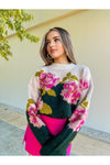 Feeling Floral Knit Sweater-Tops-KCoutureBoutique, women's boutique in Bossier City, Louisiana
