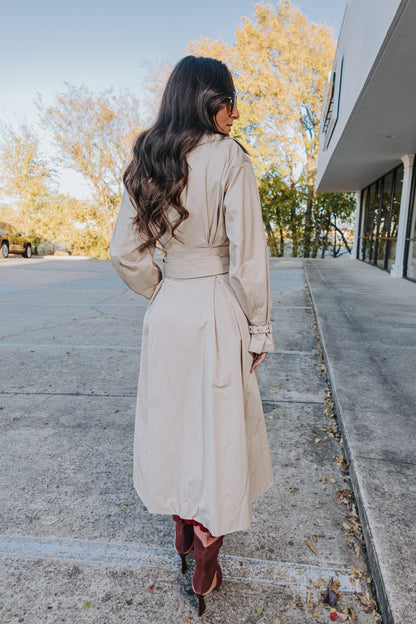 Fifth Avenue Flare Line Belted Trench Coat