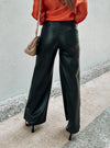 Flirty Faux Leather Straight Leg Pant-KCoutureBoutique, women's boutique in Bossier City, Louisiana
