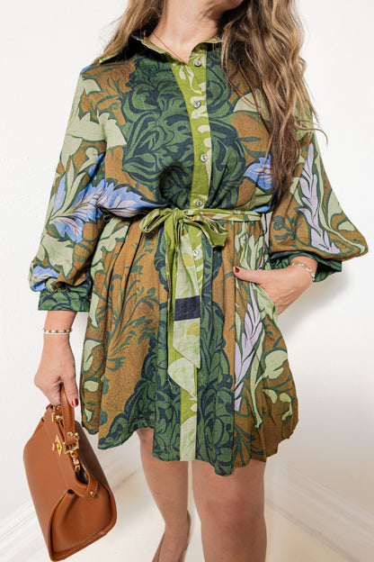 Flora & Fable Belted Dress