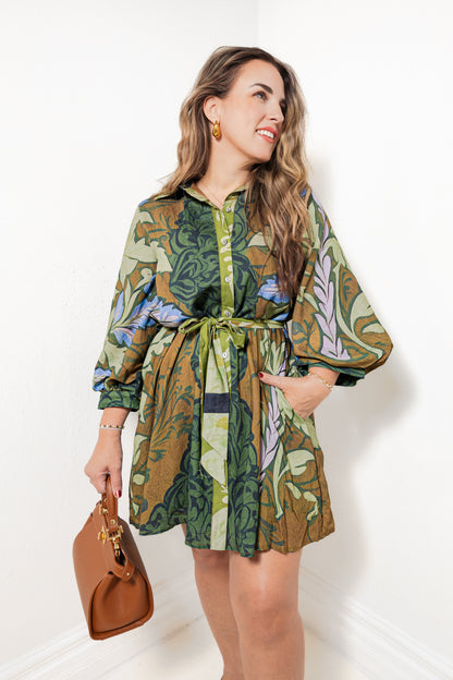 Flora & Fable Belted Dress
