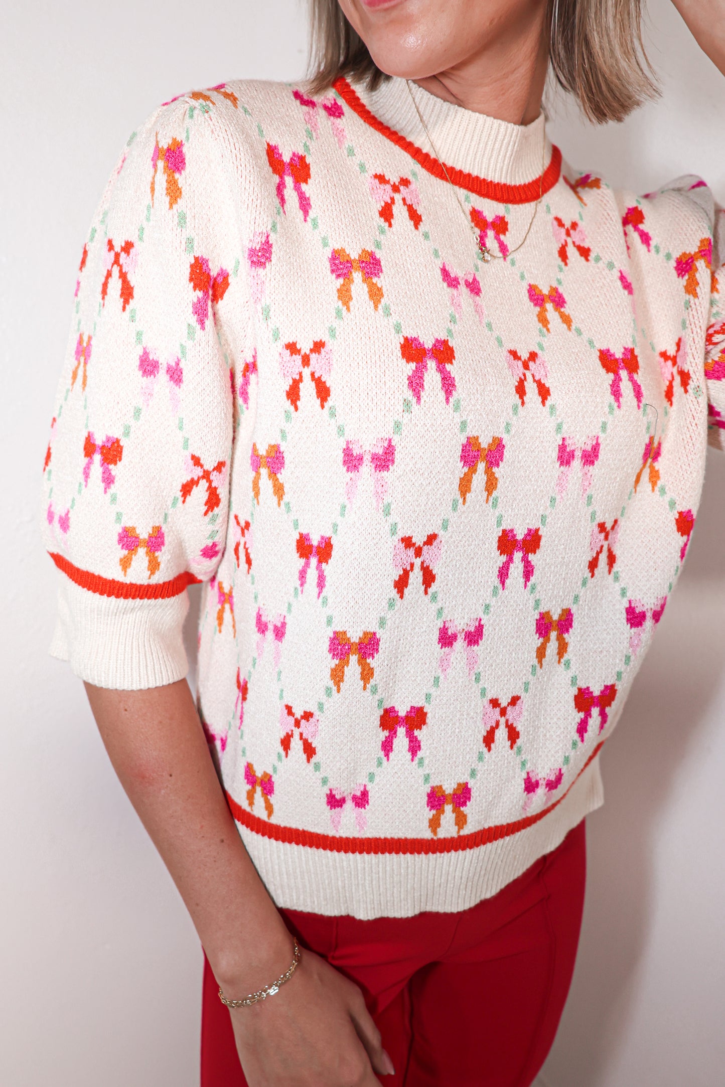 Bows In Bloom Sweater Top