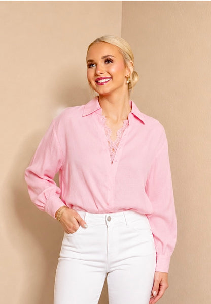 Blush Lace Whisper Blouse