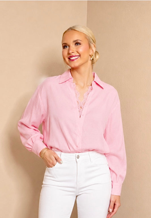 Blush Lace Whisper Blouse