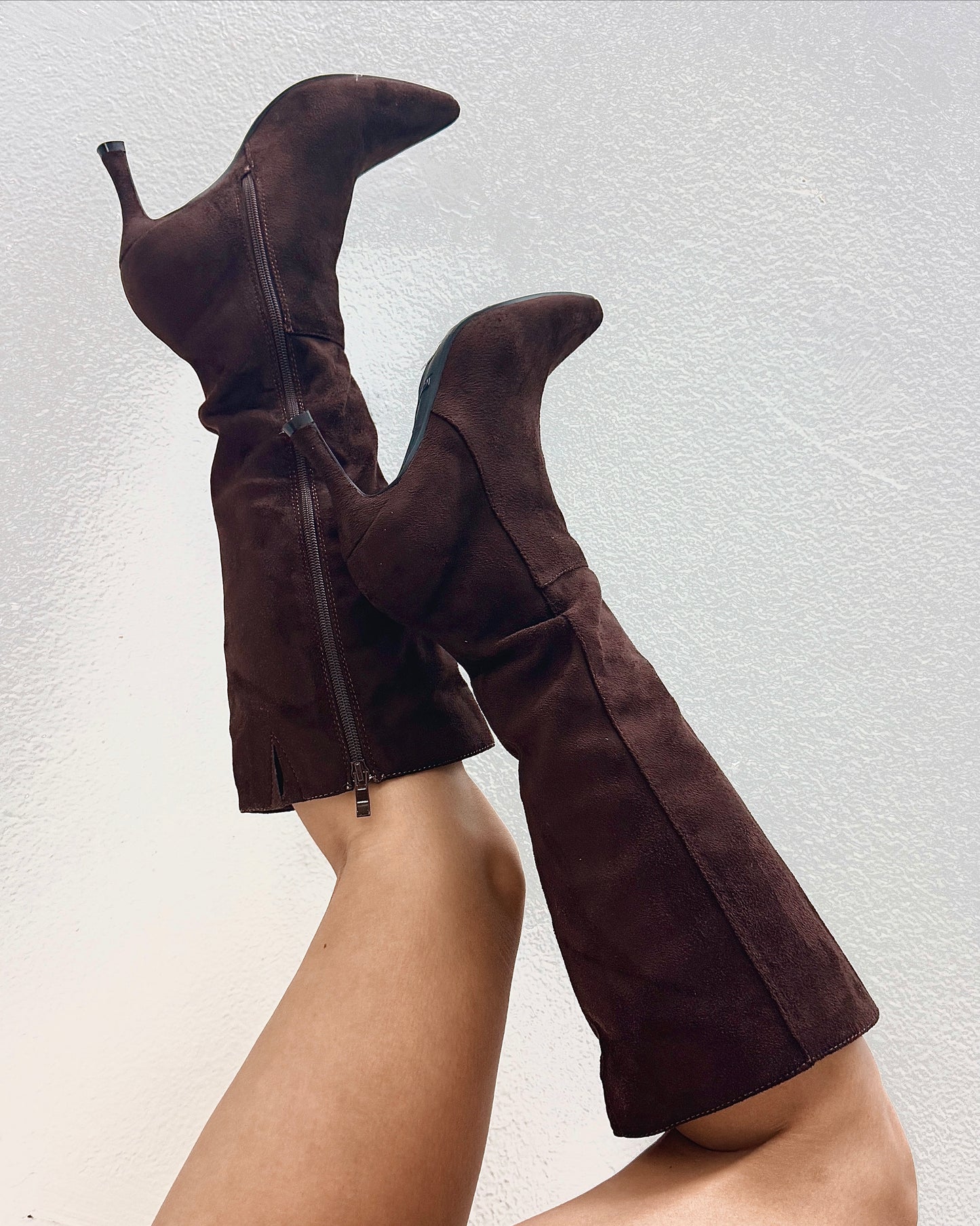 Brownie Points Suede Kitten Heel Boots
