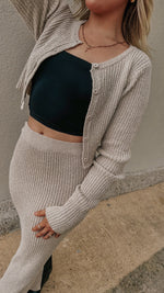 Gaia Long Sleeve Knit Buttoned Cardigan-Tops-KCoutureBoutique, women's boutique in Bossier City, Louisiana