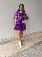 Gameday Girl Sequin Dress-Dresses-KCoutureBoutique, women's boutique in Bossier City, Louisiana