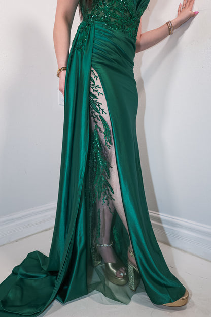 Gemstone Dreams Soft Satin Gown