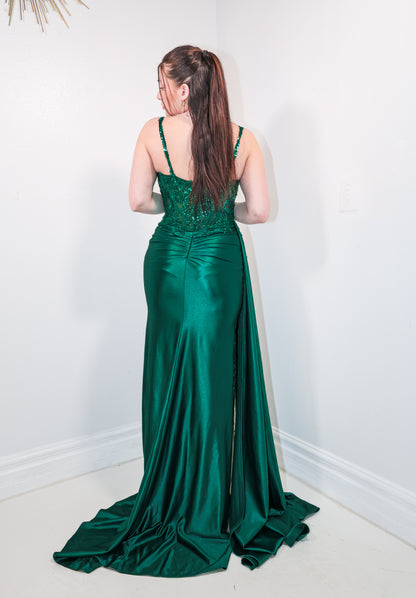 Gemstone Dreams Soft Satin Gown