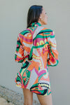 Geometric Print Shorts-Shorts-KCoutureBoutique, women's boutique in Bossier City, Louisiana