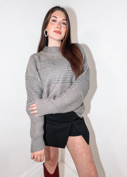 Elan Twilight Gray Sweater Top