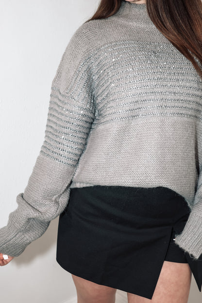 Elan Twilight Gray Sweater Top