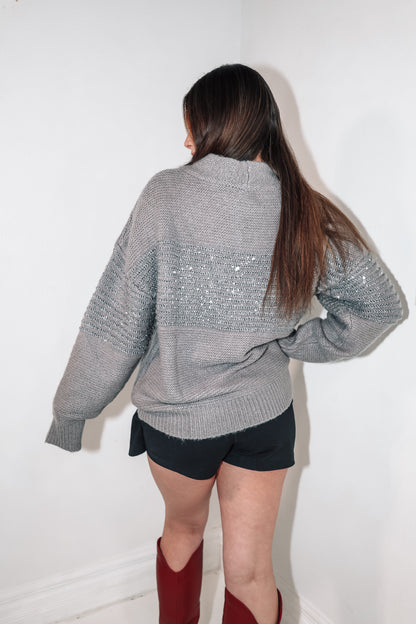 Elan Twilight Gray Sweater Top