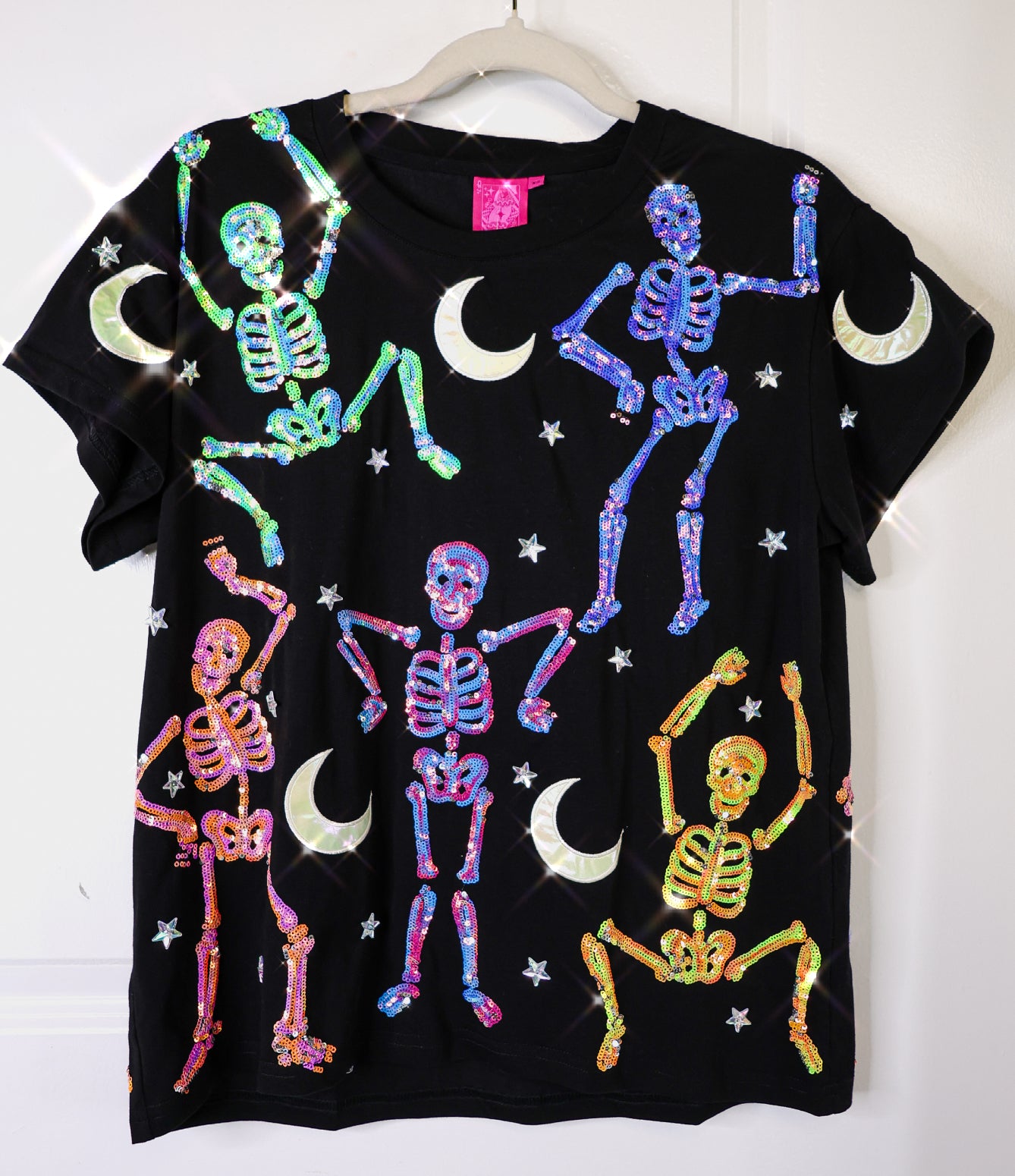 Queen of Sparkles Dancing Skeleton Tee