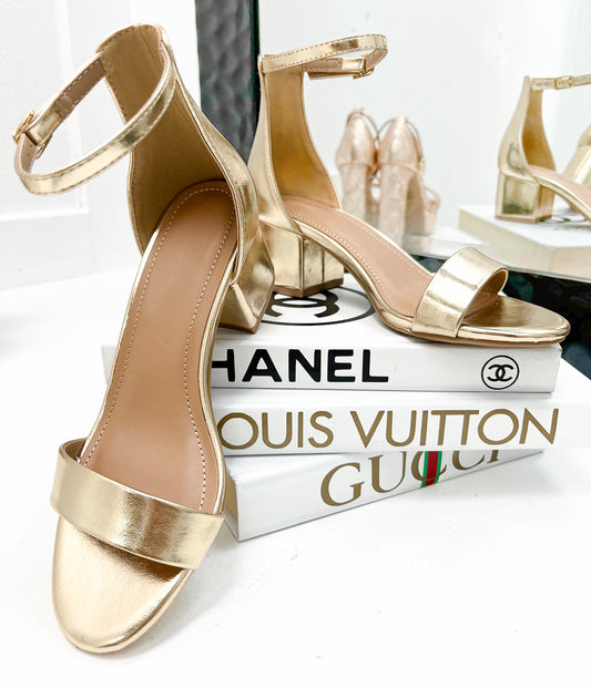 Golden Hour Block Heels