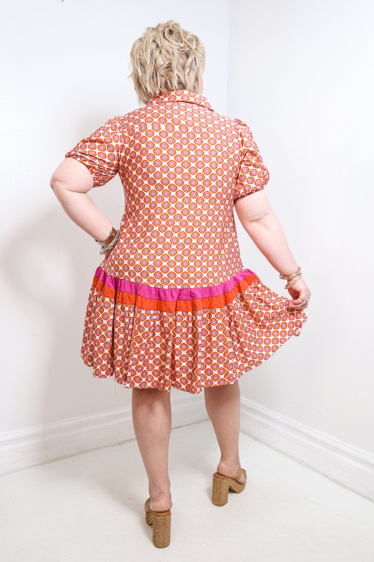 Groove Garden Button Down Mini Dress