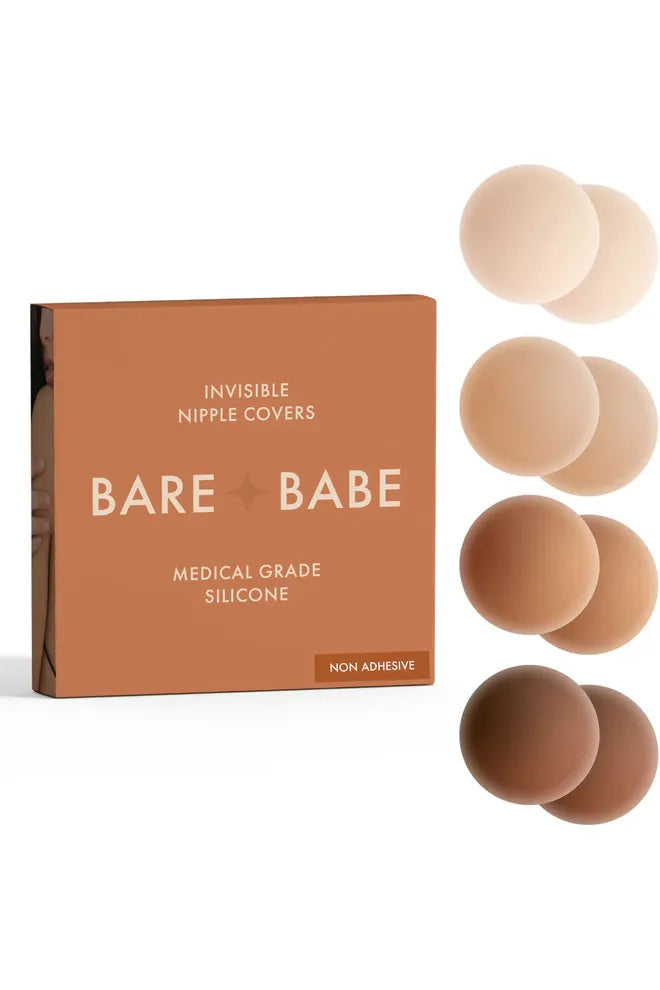 Medical Grade Bare Babe Non-Adhesive Nipple Covers