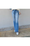 Hidden Mid-Rise Vintage Blue Flare Jeans-Denim-KCoutureBoutique, women's boutique in Bossier City, Louisiana