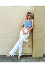 Hidden Sea Salt Side Slit Jeans-Bottoms-KCoutureBoutique, women's boutique in Bossier City, Louisiana