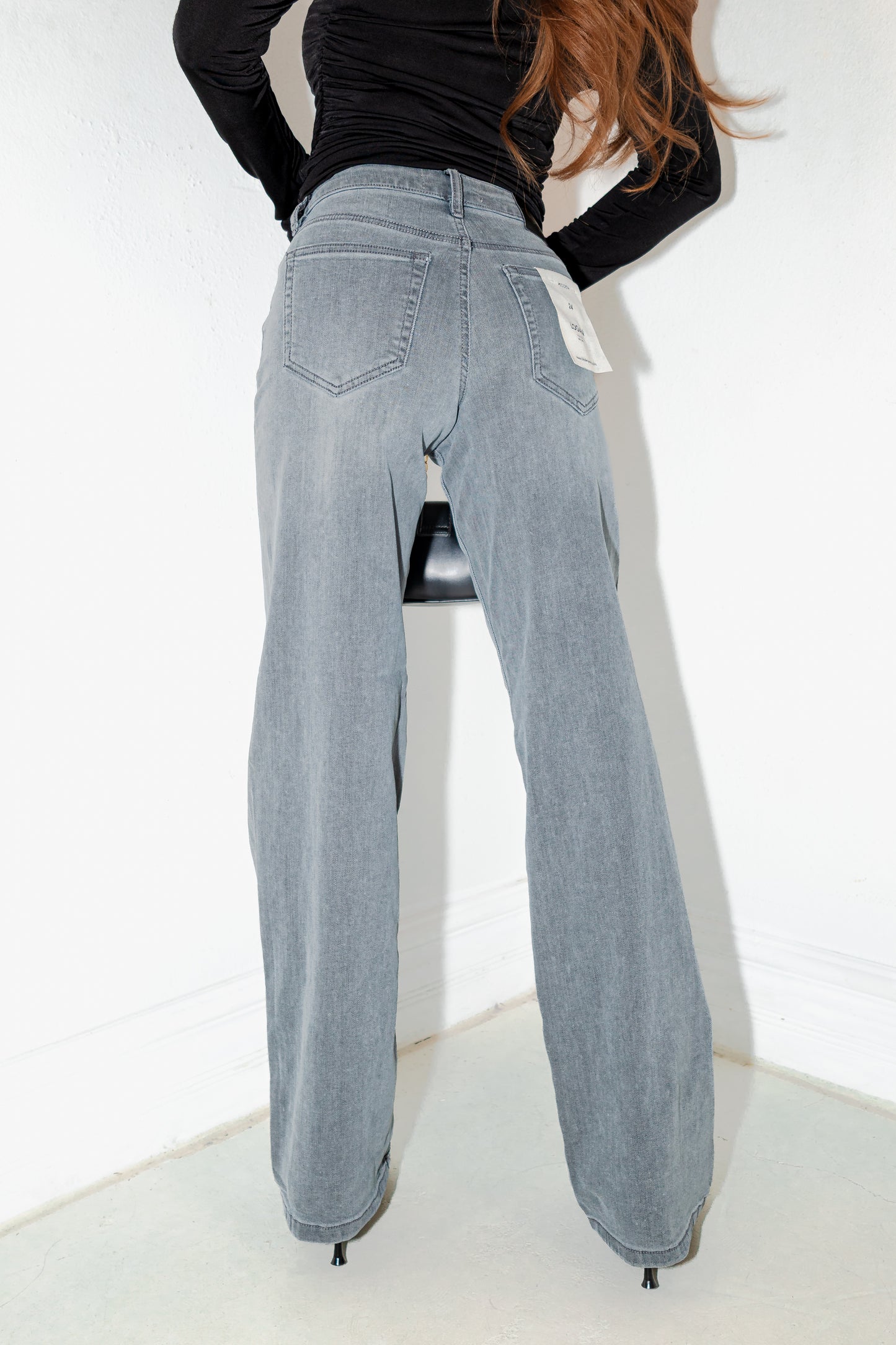 Hidden Logan Grey Mid Rise Dad Jeans