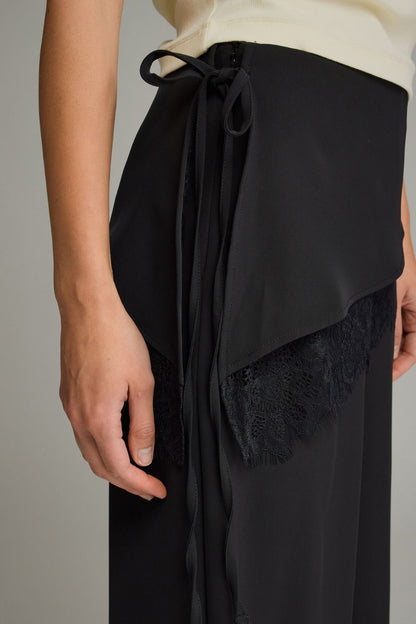 Draped in Lace Wide Leg Pants