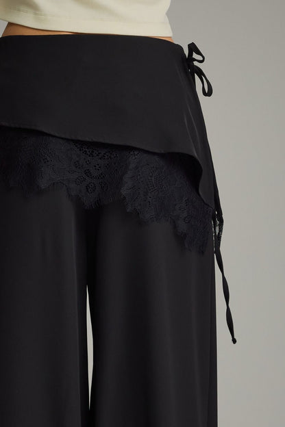 Draped in Lace Wide Leg Pants