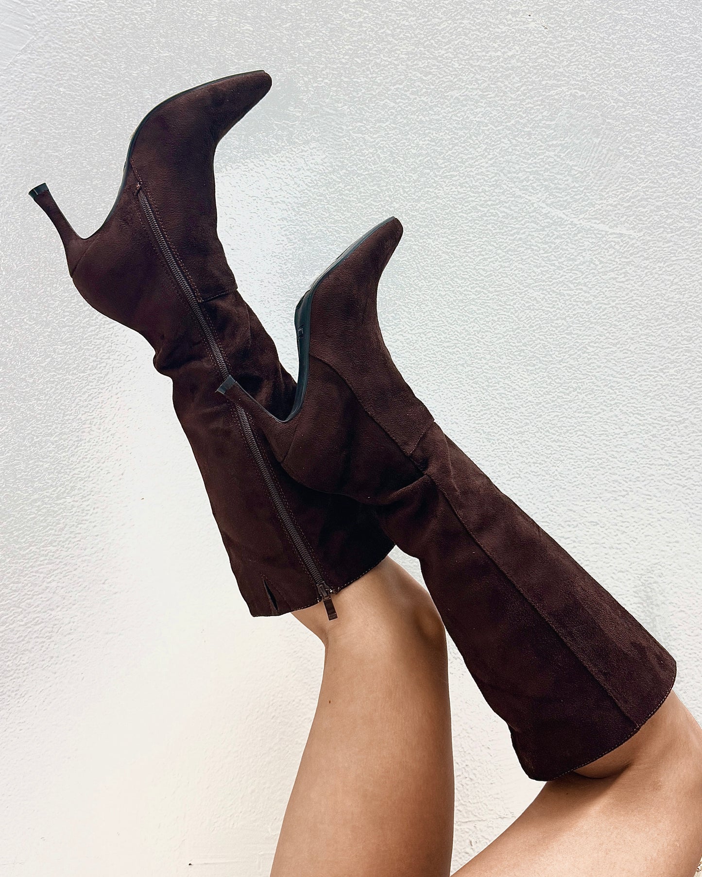 Brownie Points Suede Kitten Heel Boots