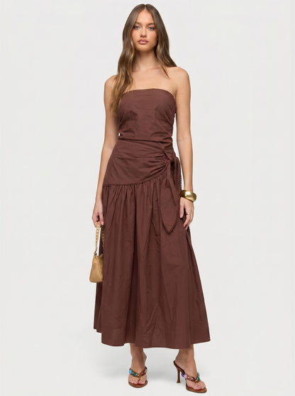 Brunch Date Cotton Midi Dress