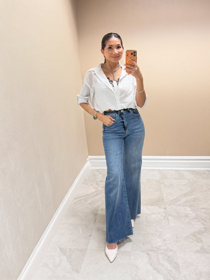Blue Harbor Lace Layer Top