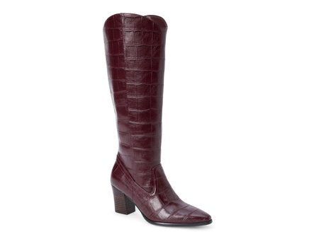 After Hours Croc Knee-High Boots