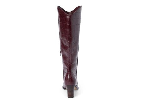 After Hours Croc Knee-High Boots