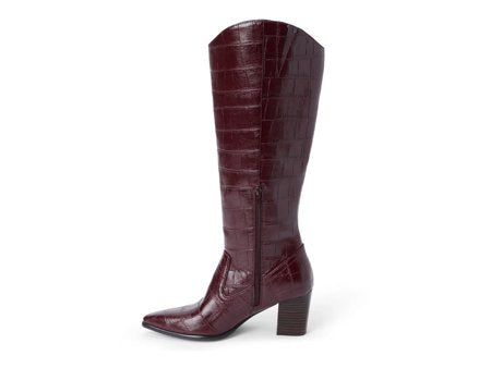 After Hours Croc Knee-High Boots