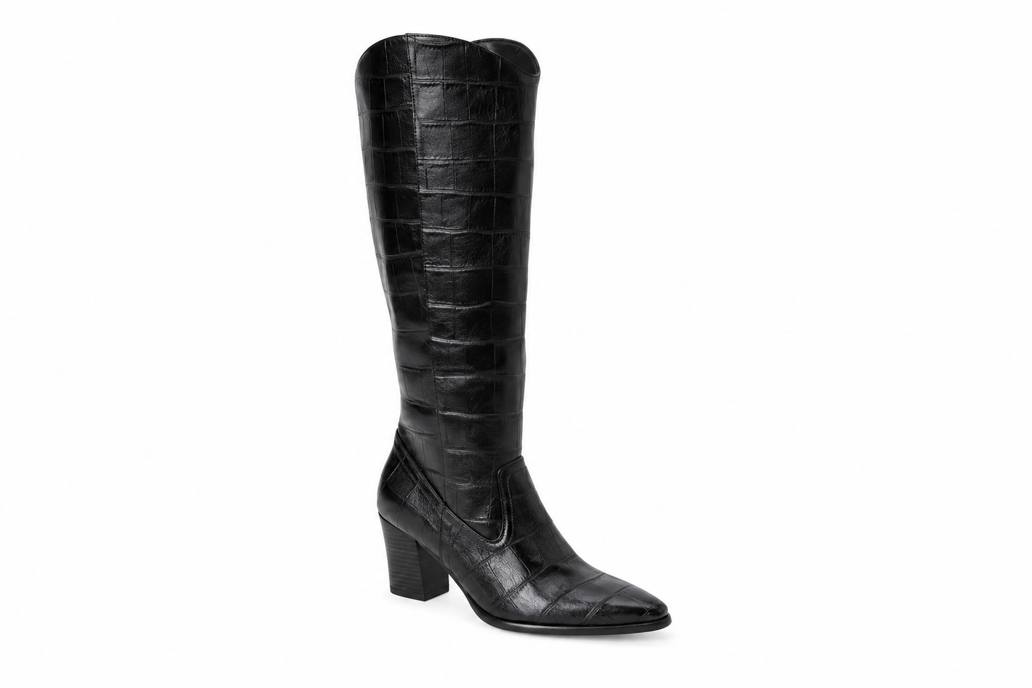 After Hours Croc Knee-High Boots