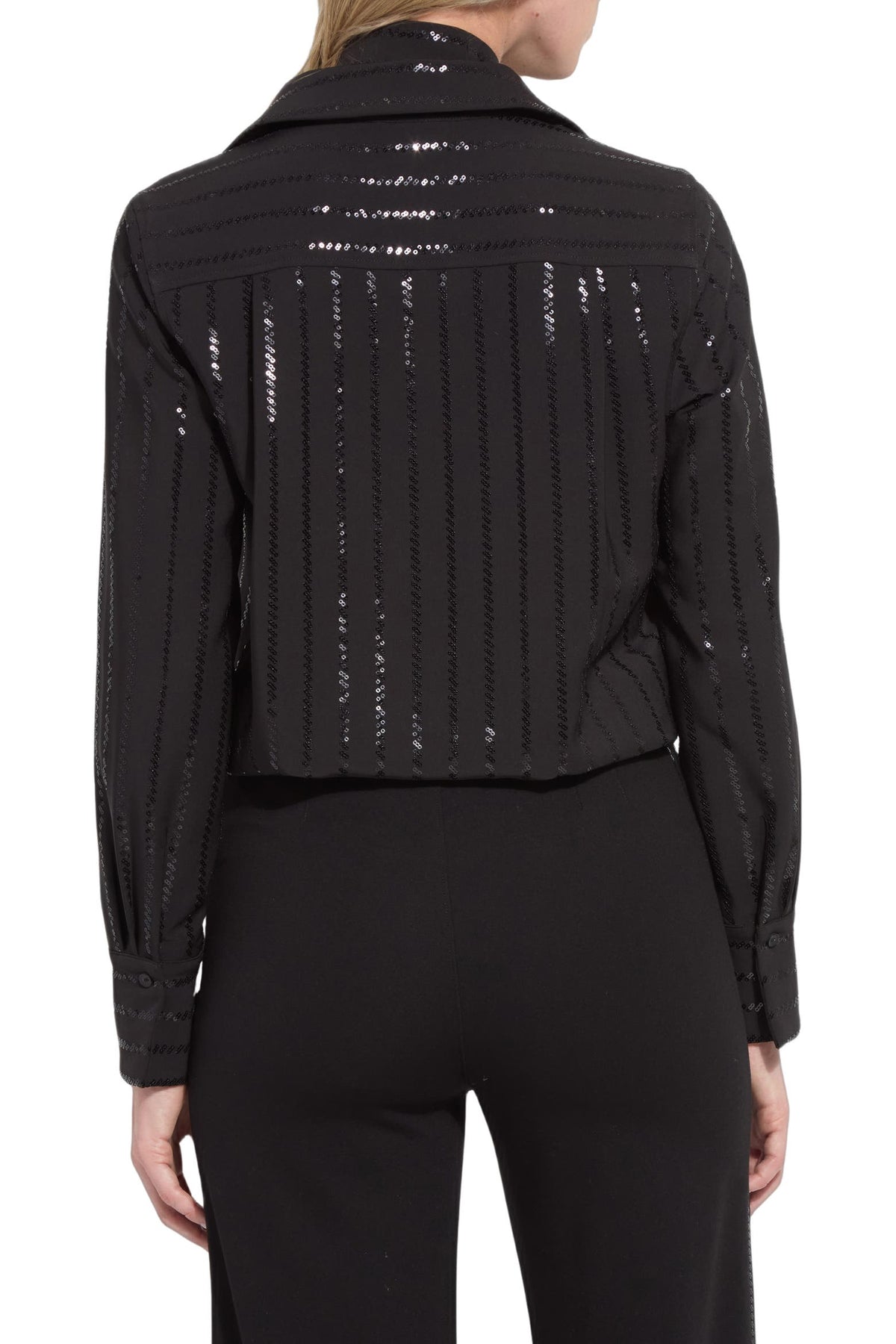 Lysse Tatiana Striped Sequin Shirt