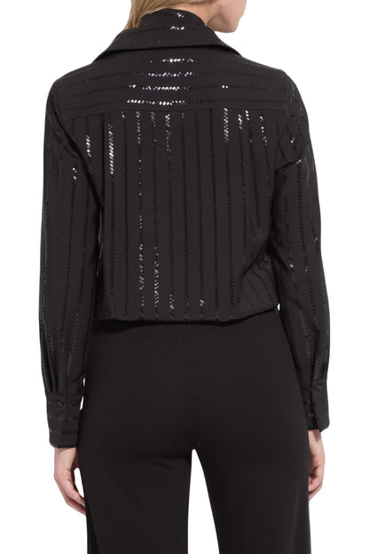 Lysse Tatiana Striped Sequin Shirt