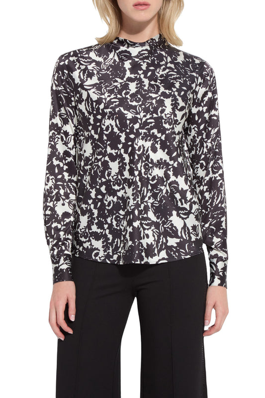 Lysse Evan Crystal Embellished Drape Front Blouse