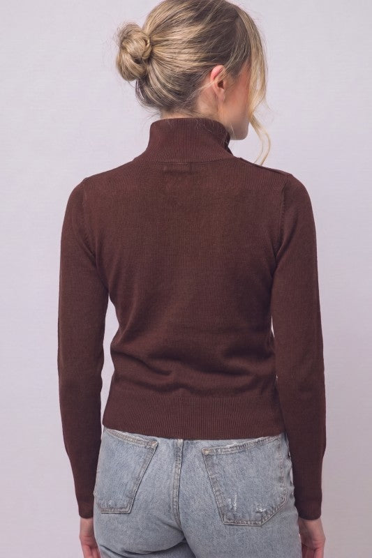 Everyday Luxe Mock Neck Long Sleeve Top