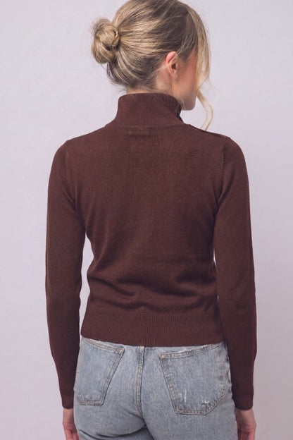 Everyday Luxe Mock Neck Long Sleeve Top