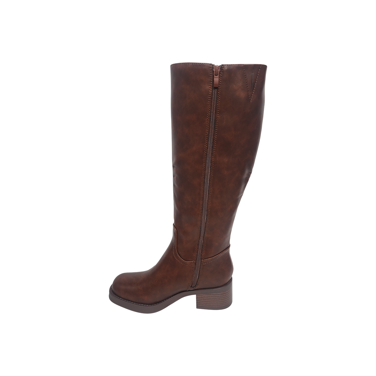 Charlotte Cognac Knee-High Boot