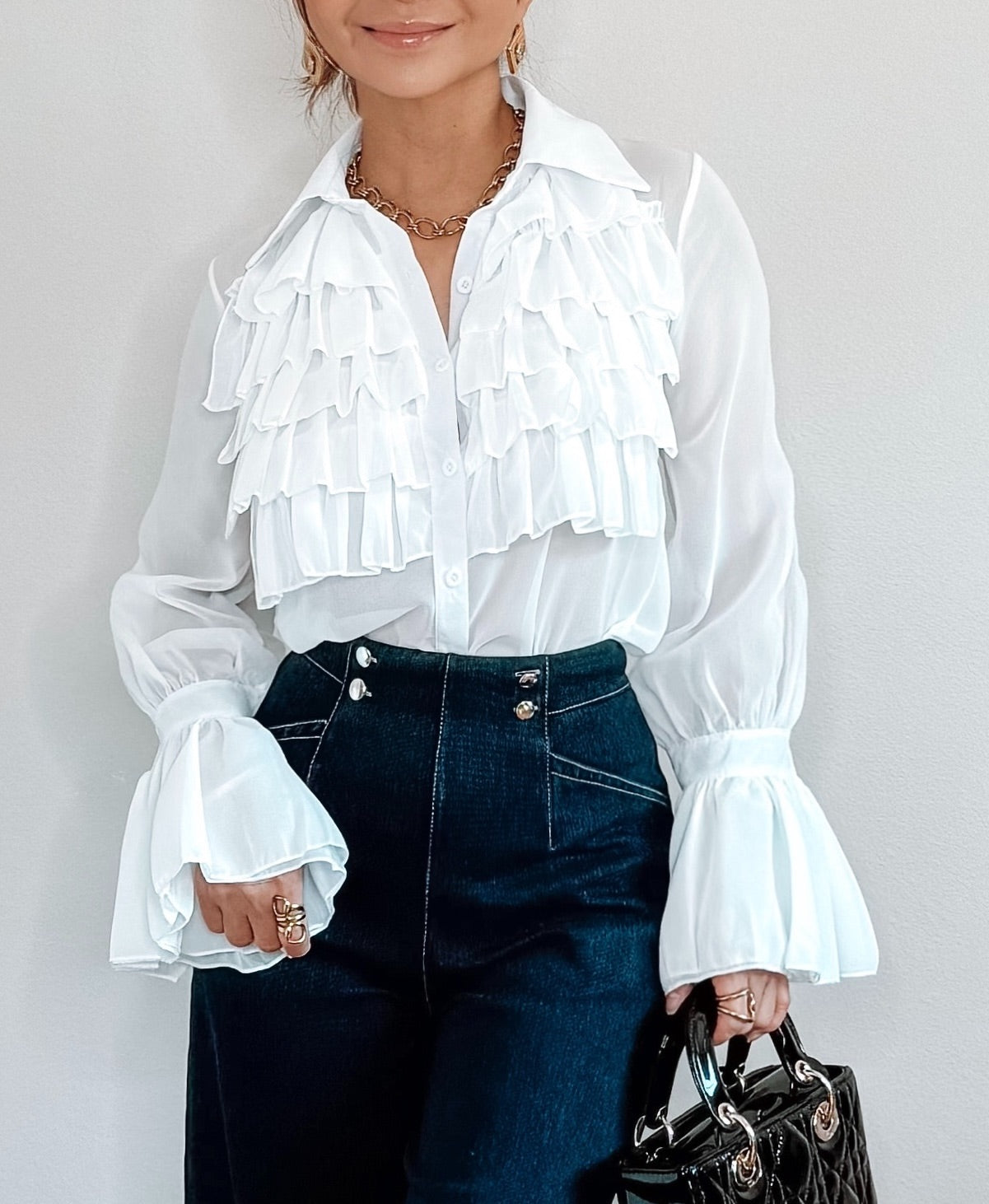 Love Story Ruffled Blouse
