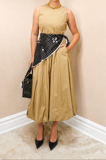 City Stroll Bubble Midi Dress