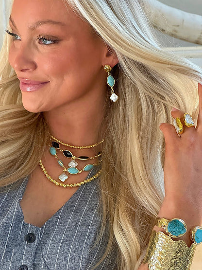 Easton Elle Clover Pearl Necklace
