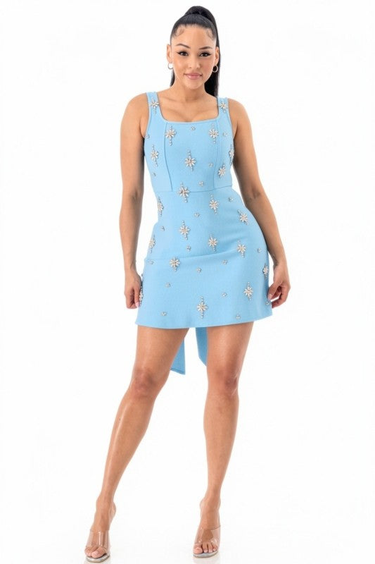 Sparkle Babe Bow Mini Dress