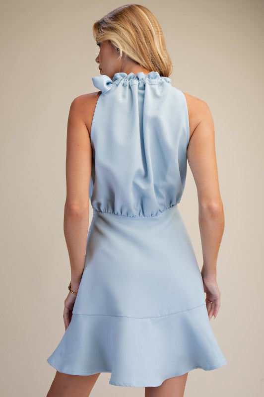 Soft Elegance Bow Neck Dress